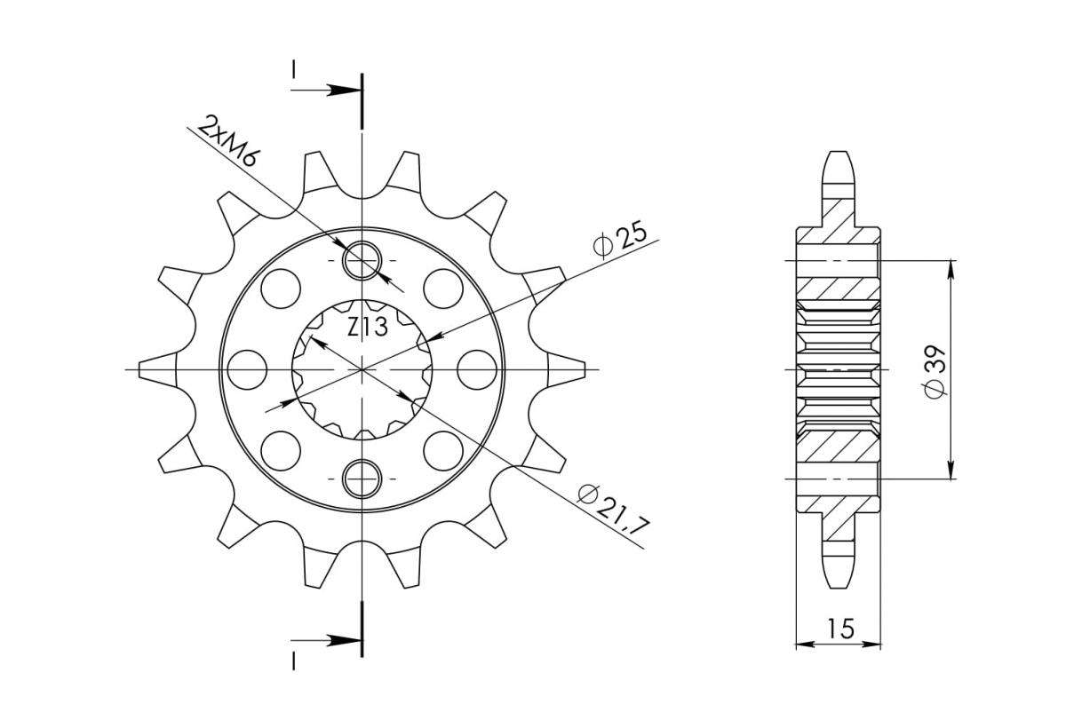 Supersprox Counter Shaft Sprocket CST-1042:15.2 - Image 3
