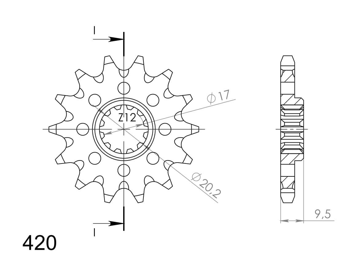 Supersprox Counter Shaft Sprocket CST-1906:13.1 - Image 3