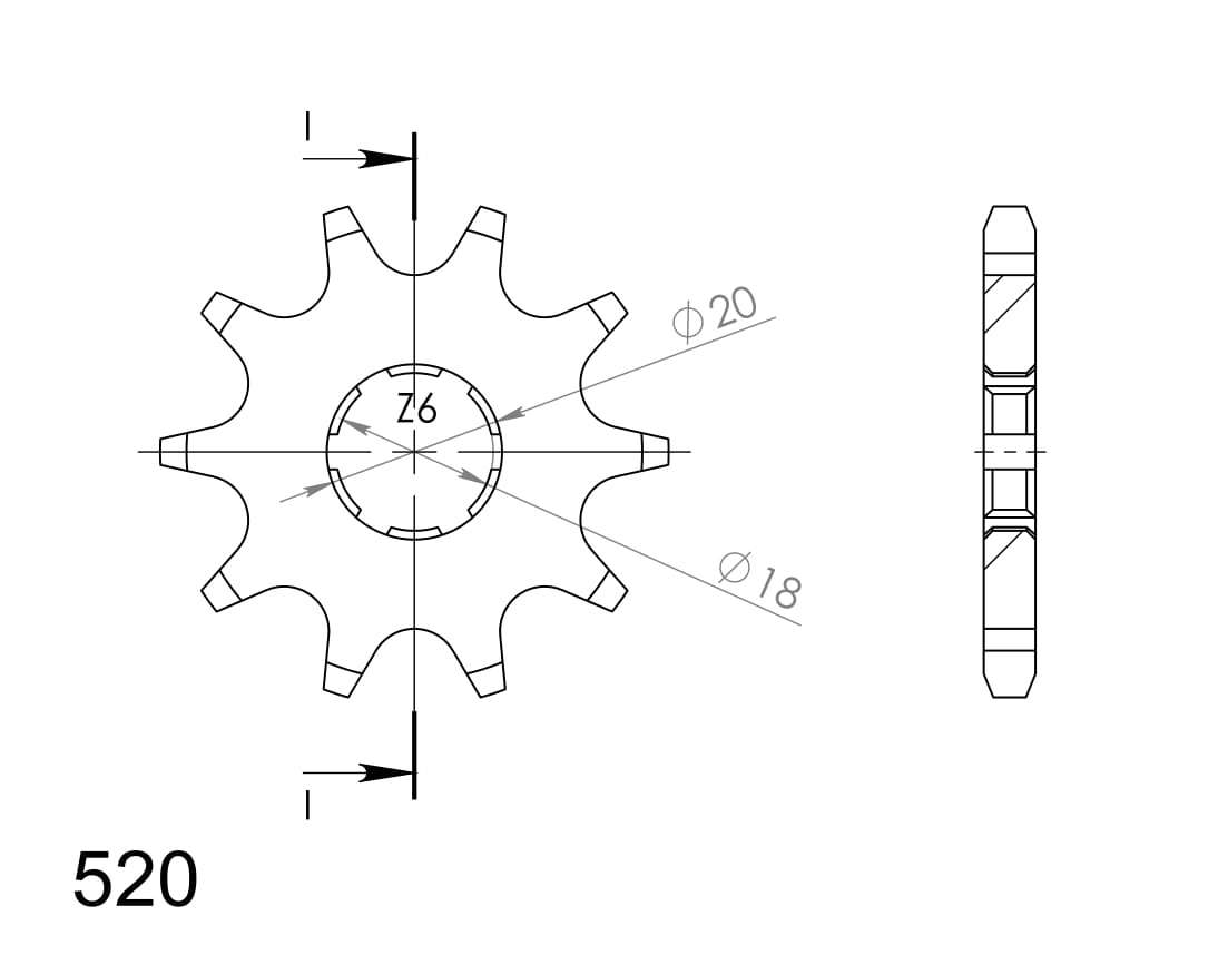 Supersprox Counter Shaft Sprocket CST-248:10.1 - Image 3