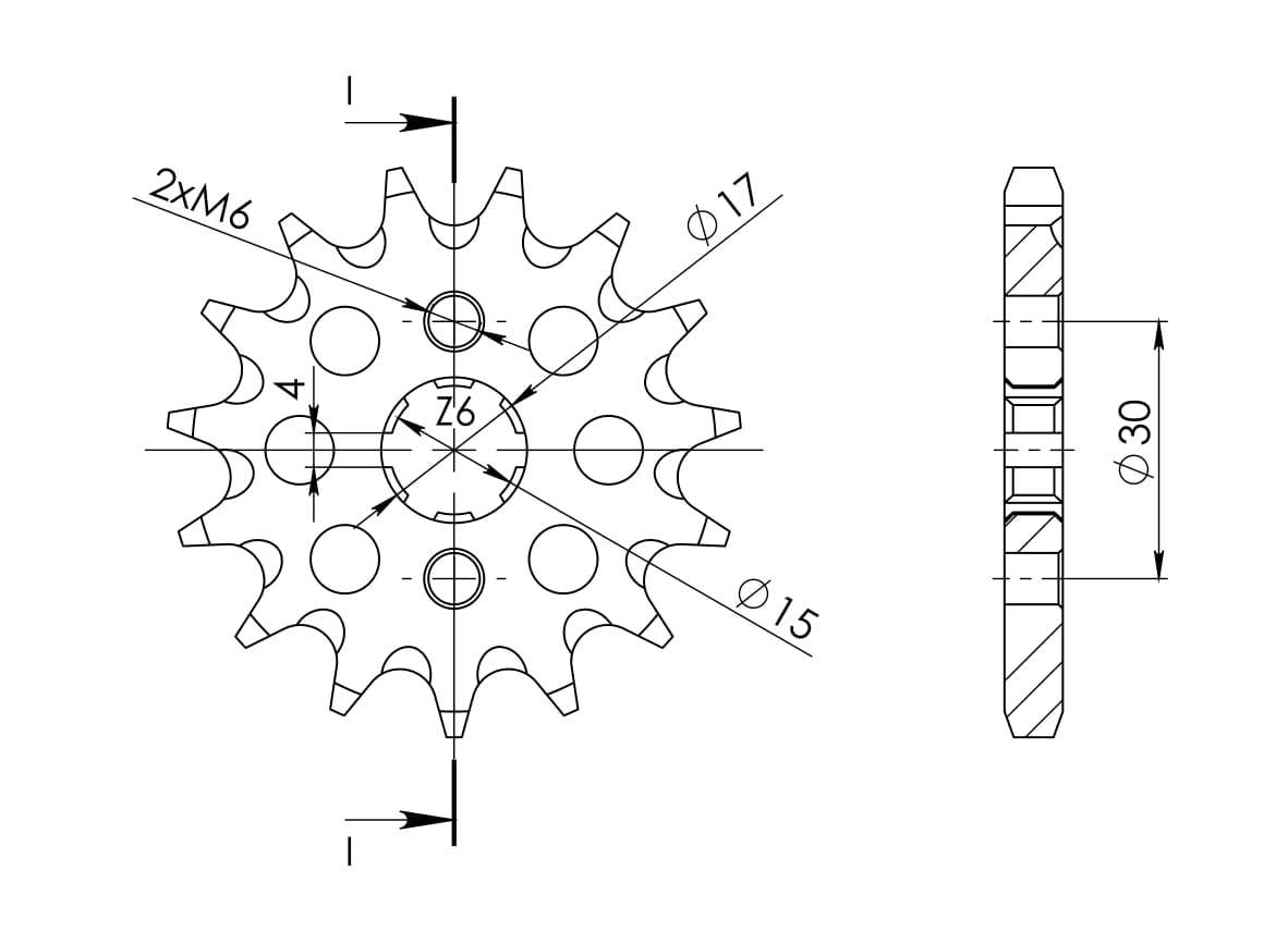 Supersprox Counter Shaft Sprocket CST-274:15.1 - Image 4
