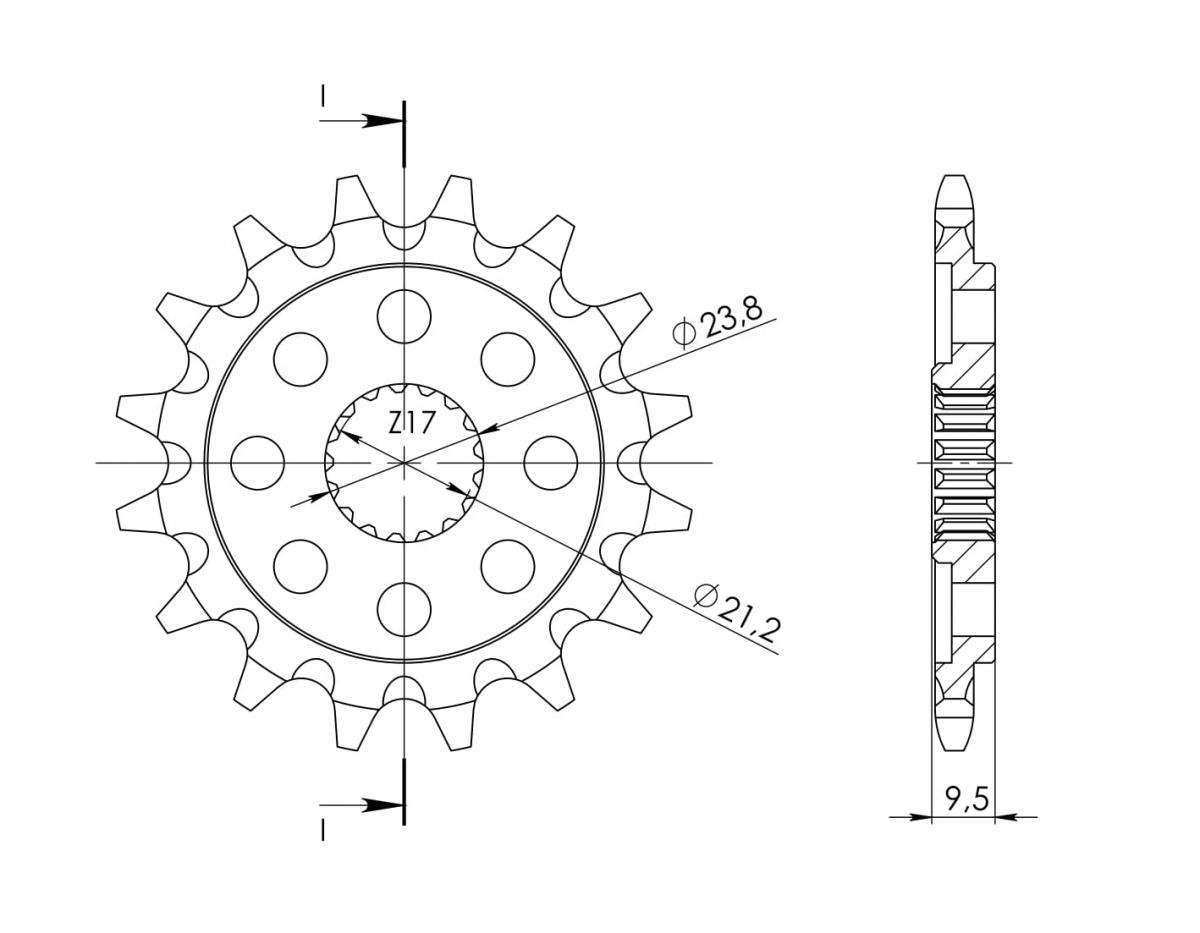 Supersprox Counter Shaft Sprocket CST-284:12.1 - Image 5