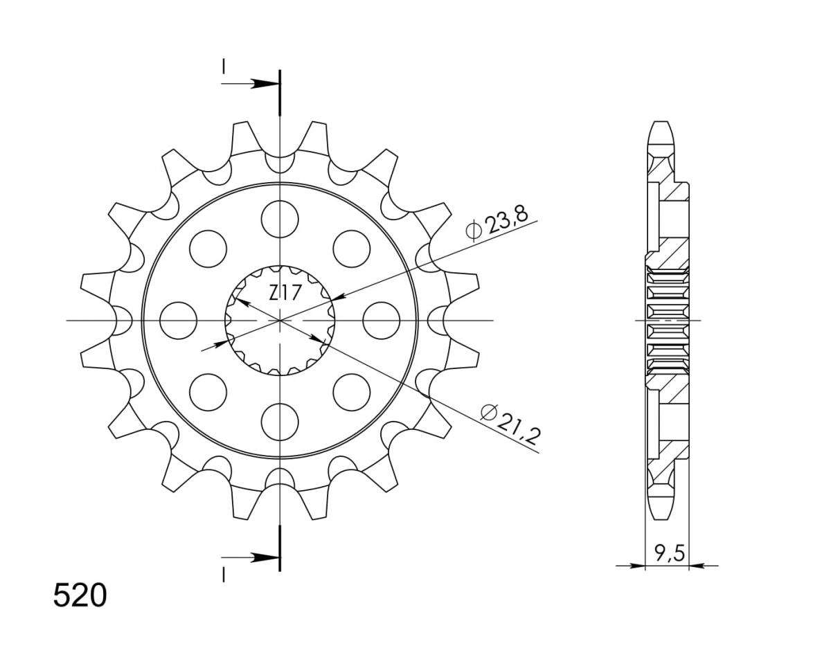 Supersprox Counter Shaft Sprocket CST-284:16.1 - Image 4