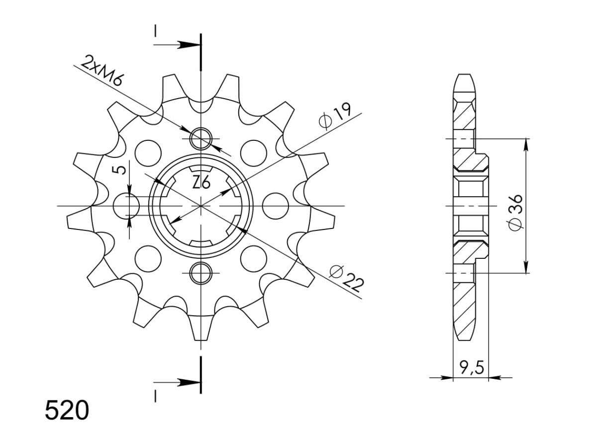 Supersprox Counter Shaft Sprocket CST-337:13.1 - Image 3