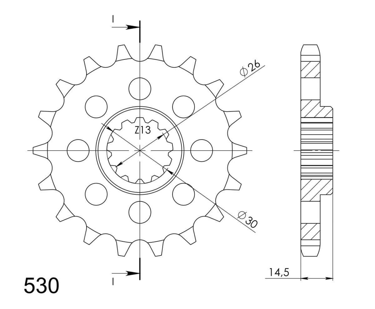 Supersprox Counter Shaft Sprocket CST-340:18.2 - Image 3