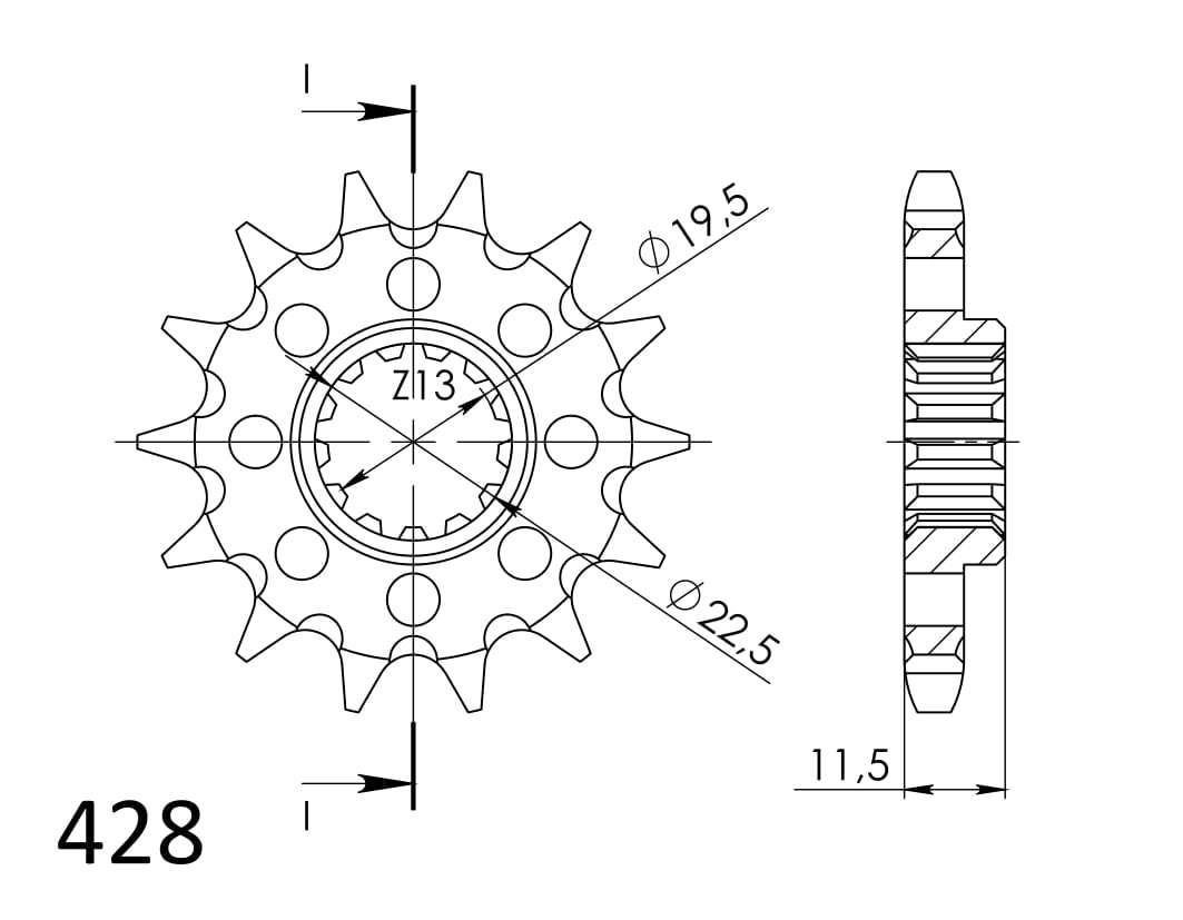 Supersprox Counter Shaft Sprocket CST-409:15.1 - Image 3