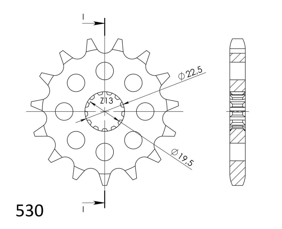 Supersprox Counter Shaft Sprocket CST-435:15.2 - Image 3