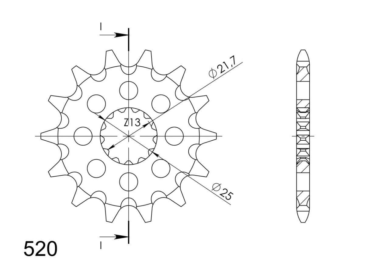 Supersprox Counter Shaft Sprocket CST-565:12.1 - Image 3