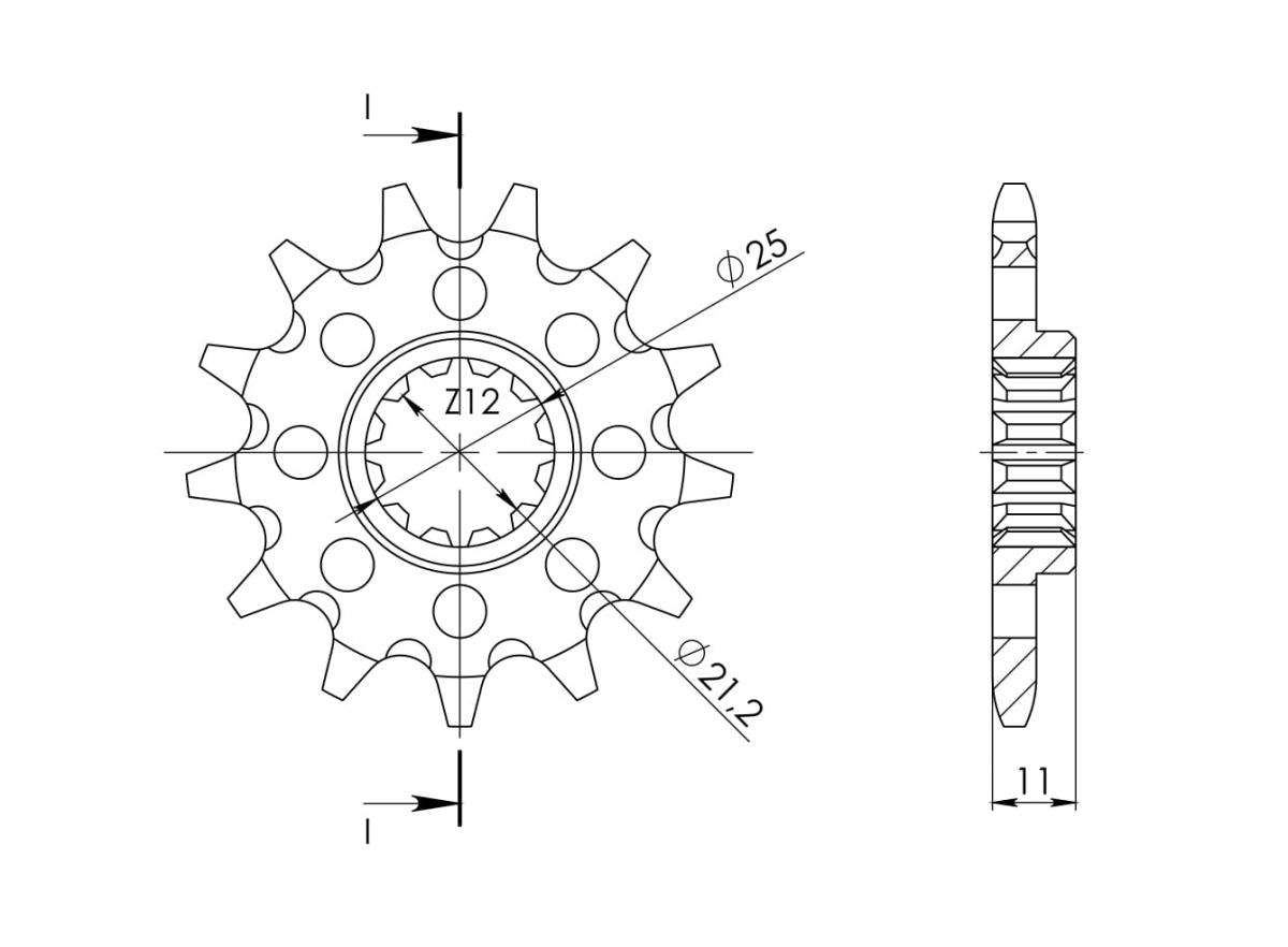 Supersprox Counter Shaft Sprocket CST-824:13.1 - Image 3