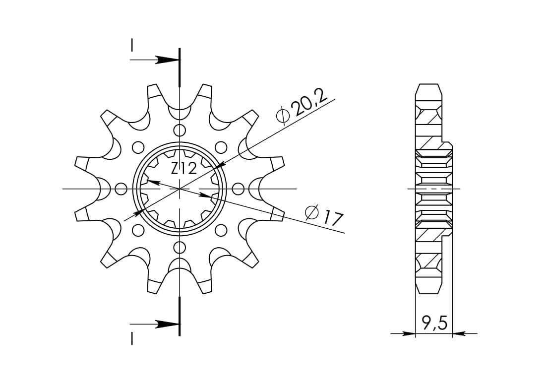 Supersprox Counter Shaft Sprocket CST-981:14.1 - Image 4