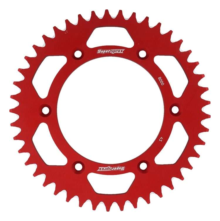 SUPERSPROX ALUMINUM REAR SPROCKET RAL-8000:45-RED