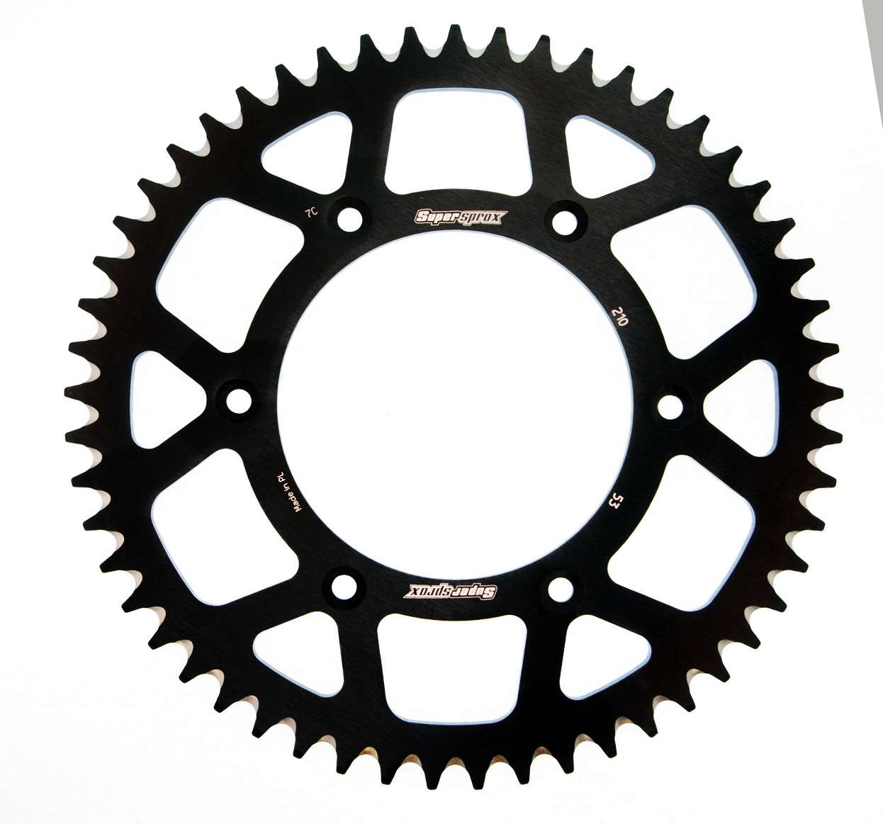 SUPERSPROX ALUMINUM REAR SPROCKET RAL-210:53-BLK