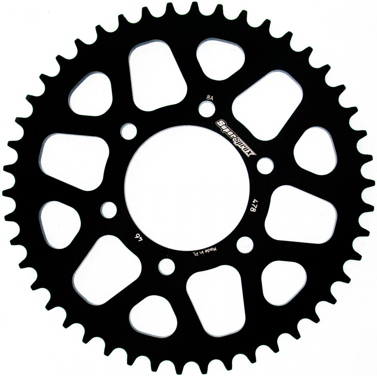 SUPERSPROX ALUMINUM REAR SPROCKET RAL-478:46-BLK