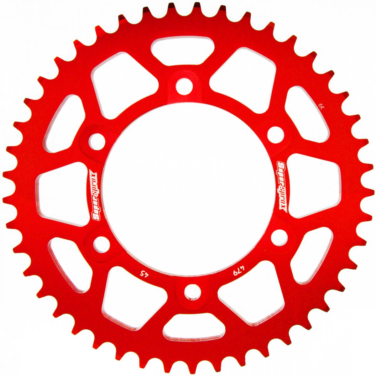 SUPERSPROX ALUMINUM REAR SPROCKET RAL-479:45-RED
