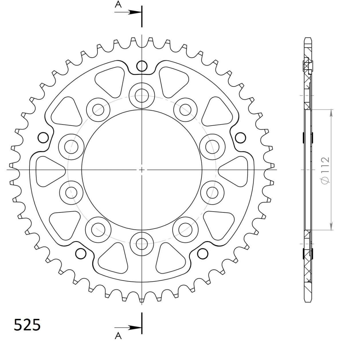 SUPERSPROX STEALTH REAR SPROCKET RST-1304:47-BLU
