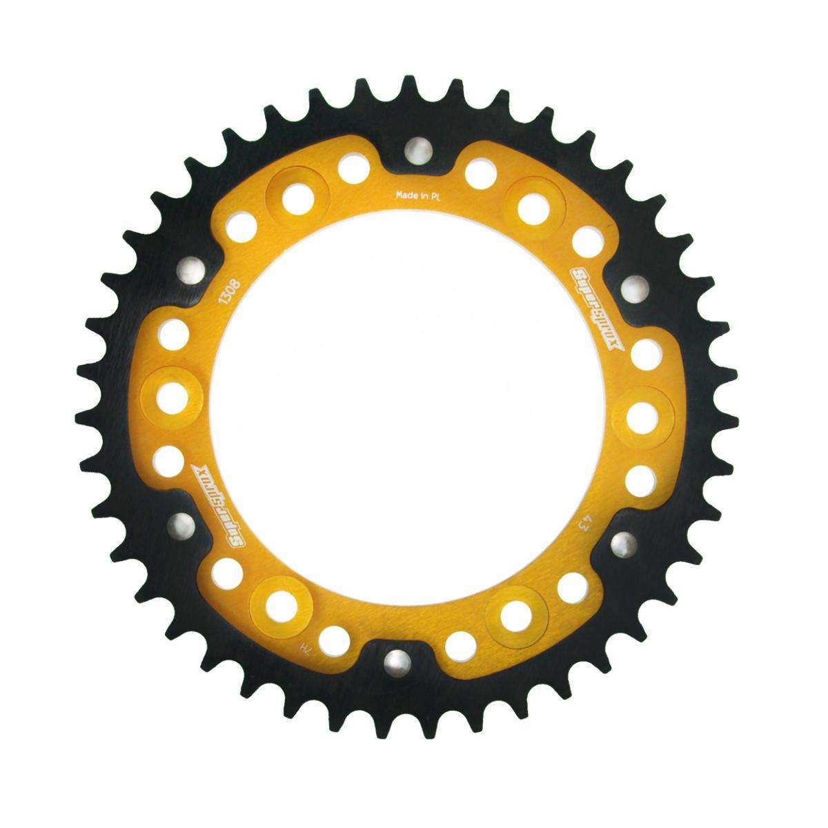 SUPERSPROX STEALTH REAR SPROCKET RST-1308:43-GLD