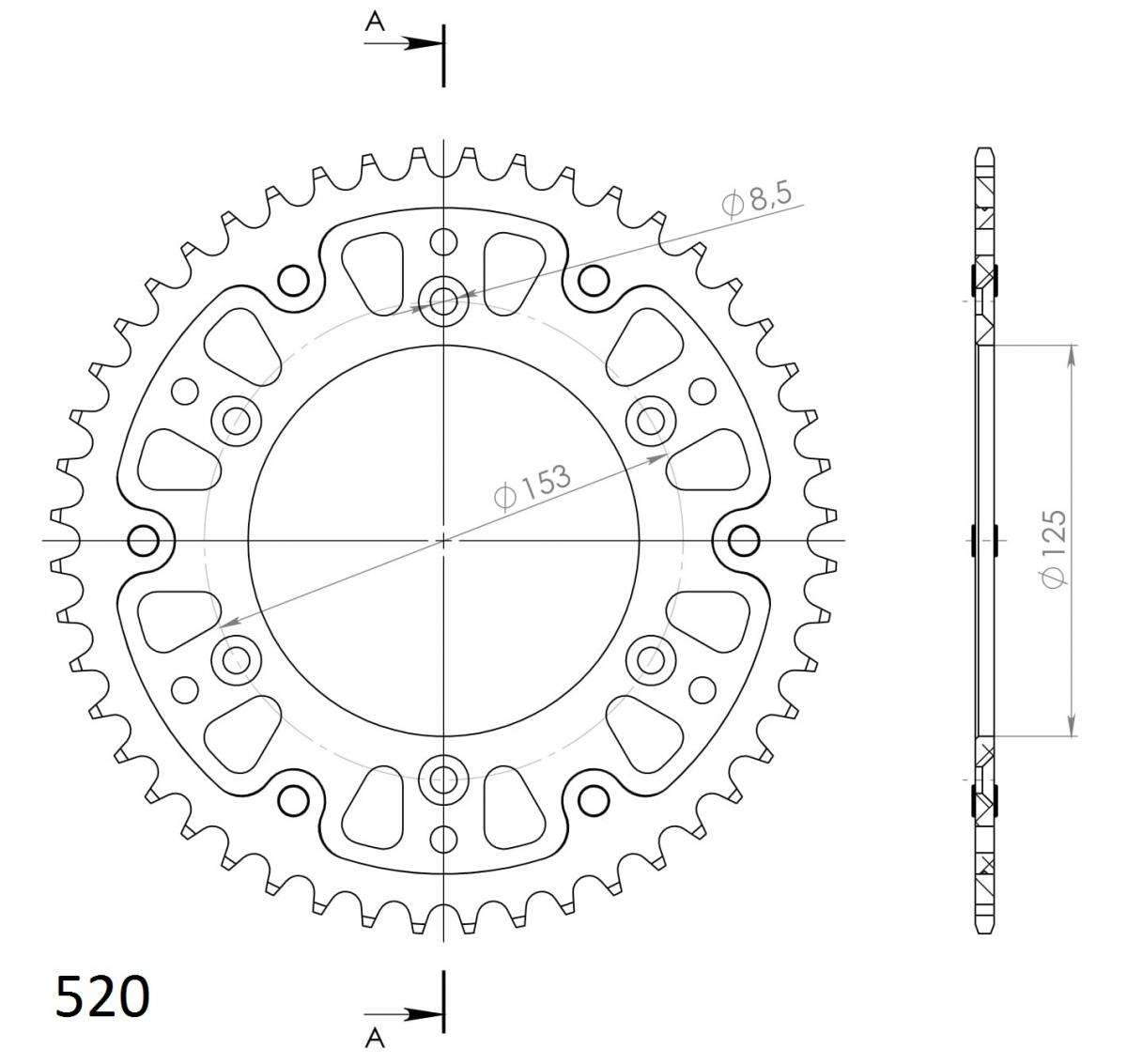 SUPERSPROX STEALTH REAR SPROCKET RST-210:48-BLK - Image 3