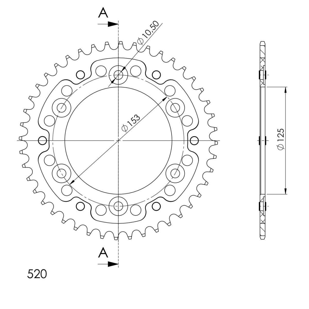 SUPERSPROX STEALTH REAR SPROCKET RST-301:40-BLU