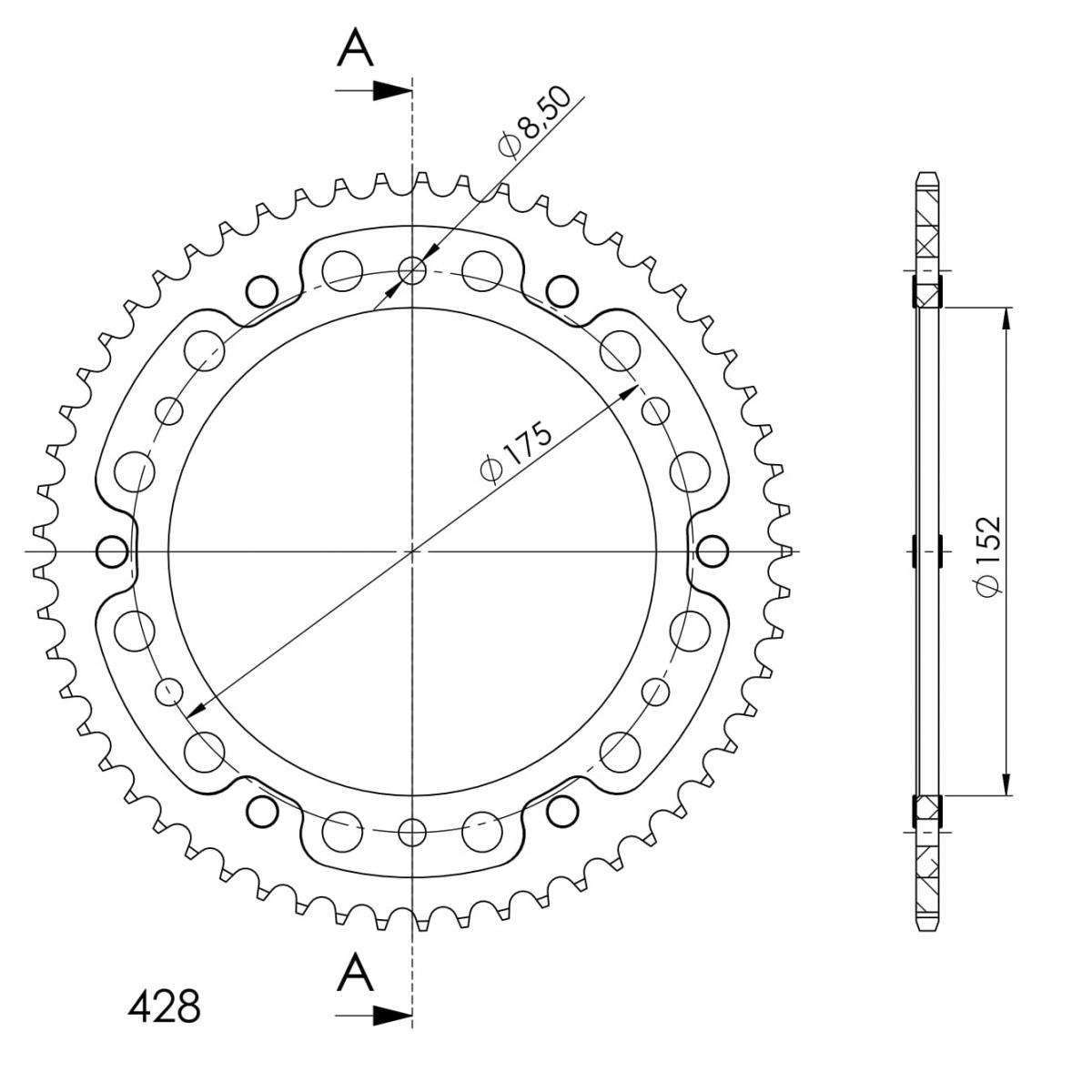 SUPERSPROX STEALTH REAR SPROCKET RST-898:48-ORG