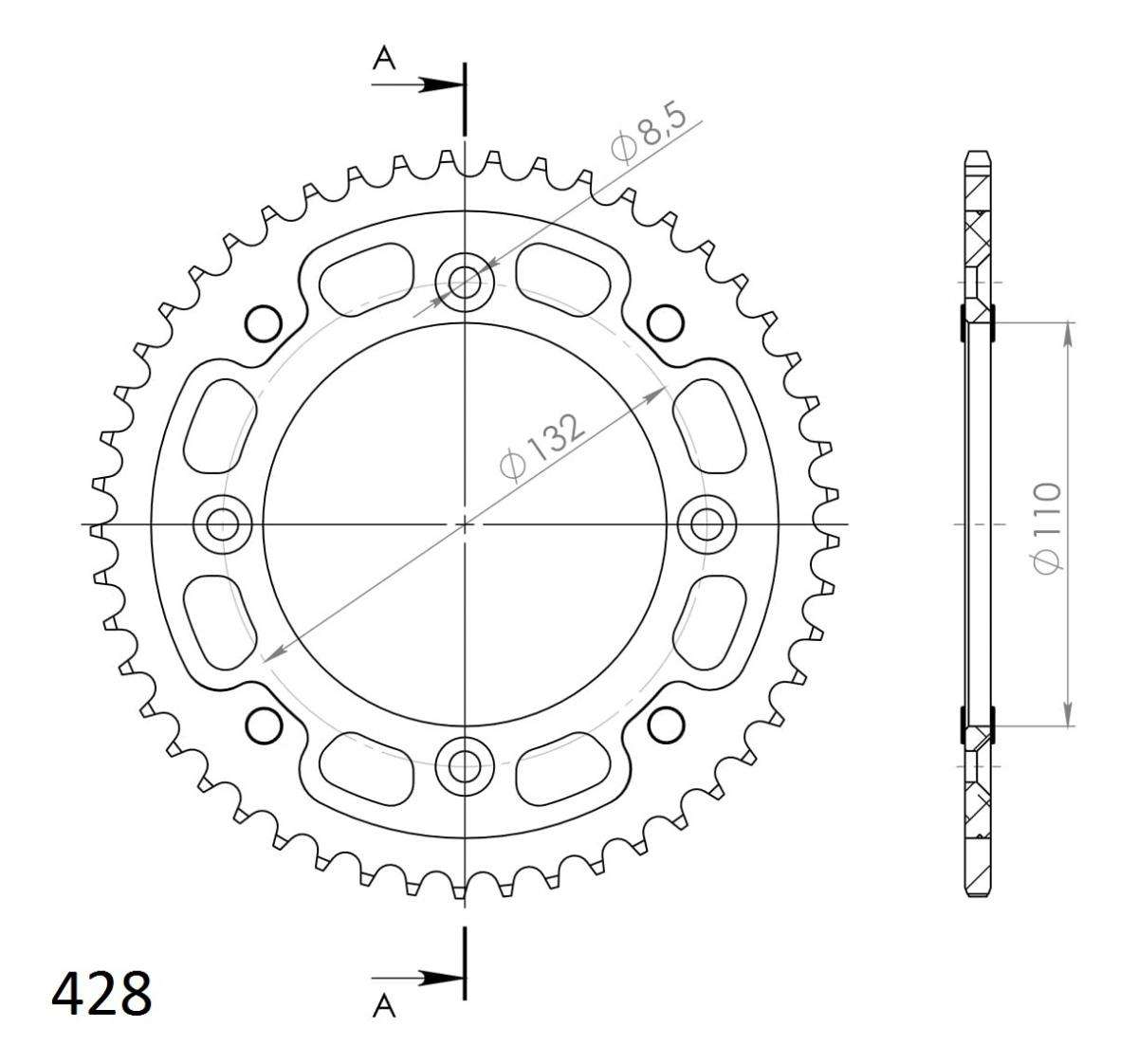 SUPERSPROX STEALTH REAR SPROCKET RST-898:49-ORG - Image 3