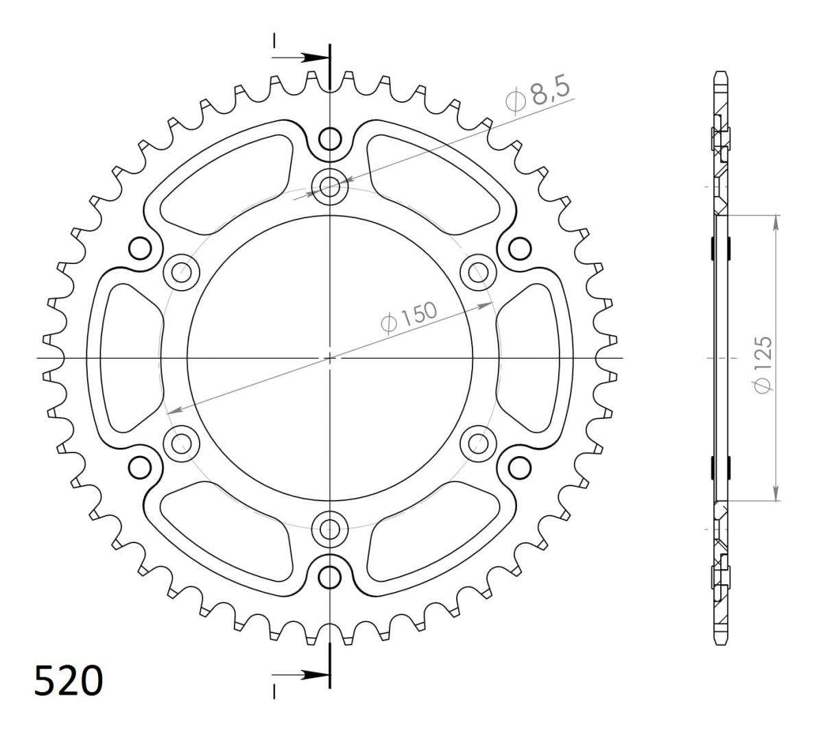 SUPERSPROX STEALTH REAR SPROCKET RST-990:48-ORG - Image 3